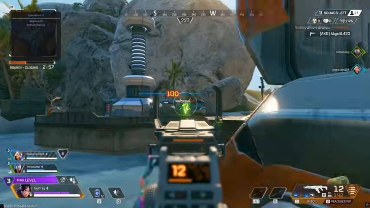 ESP Menu Hotkey Preview Apex Legends ESP overlay used while configuring menu hotkeys